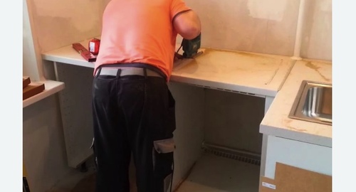 Сборка кухонного гарнитура. Октябрьское Поле